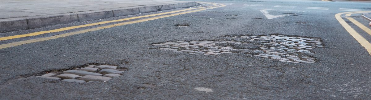 image of potholes - indicating what vehicle tax pays for